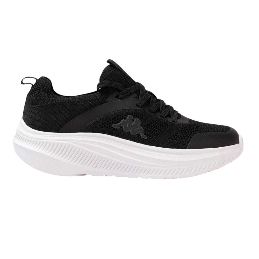 Kappa Mens Prati Knitted Platform Sneakers / Black/White